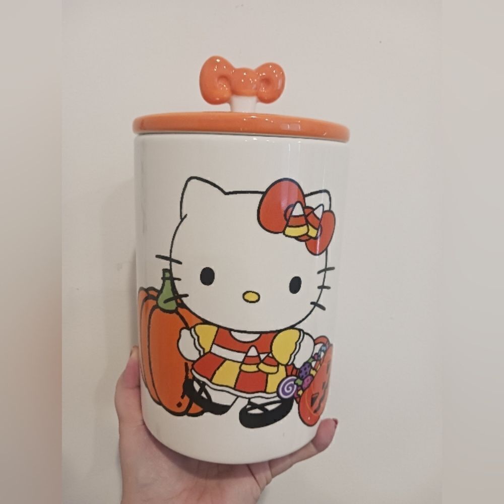 Hello Kitty Halloween Treat Canister Cookie Jar